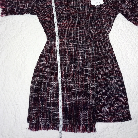 BERSHKA TWEED ROMPER DRESS HALF SLEEVE ROUND NECK SMALL - Picture 11 of 14